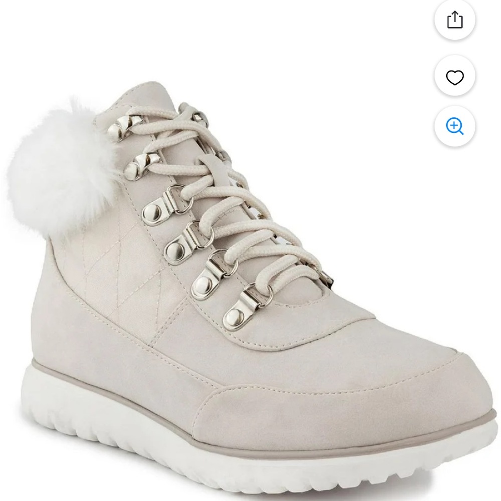 Karen Scott Cream Winter Boots